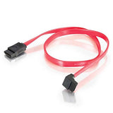 C2G 10189 7-Pin 180° to 90° 1-Device Serial ATA Cable, Red (6 Inches)