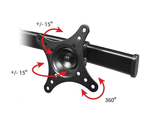 SIIG Accessory CE-MT1712-S2 Side-by-Side Dual Monitor Desk Stand 13inch to 27inch Retail