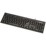 Manhattan Enhanced Keyboard PS/2 Black Boxtimber