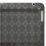 Amzer AMZ90784 Luxe Argyle High Gloss TPU Soft Gel Skin Case for Apple Ipad 2 (Gray)