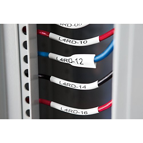 DYMO Rhino Heat Shrink Tube, Black Type on White, 1-Inch (1805443)