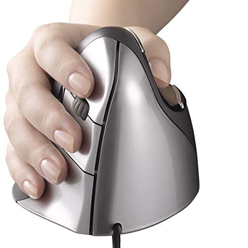 Evoluent VM4R VerticalMouse 4 Right Handed - The Patented Shape Supports Your Hand