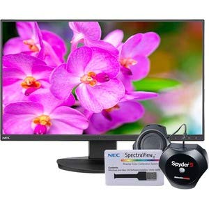 NEC EA241F-BK-SV 24 Full HD Business-Class Widescreen Desktop Monitor with Ultra-Narrow Bezel with