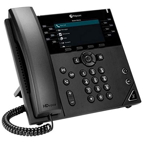 POLYCOM VVX 450 12-line Desktop Business IP Phone with Dual 10/100/1000 Ethernet Ports.