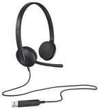 Logitech USB Headset H340 for Internet Calls and Music - Black
