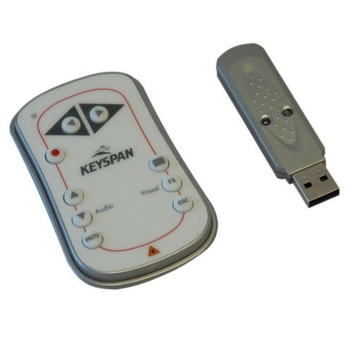 Tripp Lite Easy Presenter Presentation Remote Wireless with Laser, Silver/White (PR-EZ1)