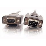 C2G 52039 DB9 F/F Serial RS232 Null Modem Cable, Black (10 Feet, 3.04 Meters)
