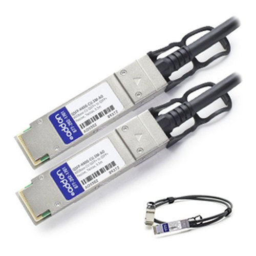 ADD-ON-COMPUTER PERIPHERALS QSFPH40GCU.5M-AO Cisco QSFP-H40G-CU.5M Compatible 40GBase-CU QSFP+ to QSFP+ Direct Attach Cable