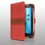 Aluratek Universal Folio Case for 7-Inch Tablets - Red (AUTC07FR)