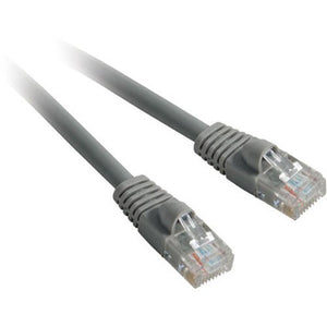 25ft Cat6a Gray Gigabit Rj45 Patch Cable Molded Snagless