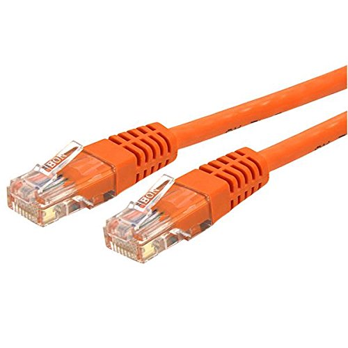 Cat6 Ethernet Cable - 20 ft - Orange - Patch Cable - Molded Cat6 Cable - Network Cable - Ethernet Cord - Cat 6 Cable - 20ft