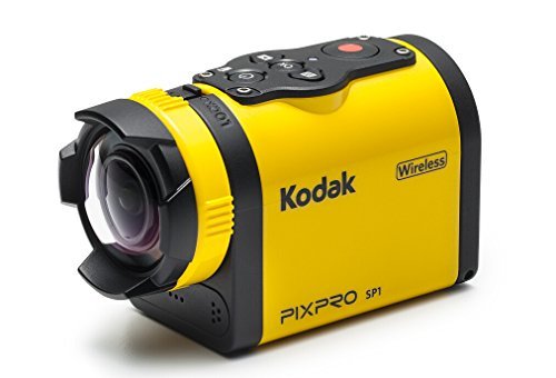 Kodak PIXPRO SP1 Action Cam with Aqua Sport Pack 14 MP Waterproof, Full HD 1080p Video, Digital Camera and 1.5" LCD Screen (Yellow)