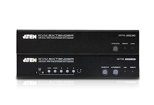 USB Dual View Kvm Extender with Deskew