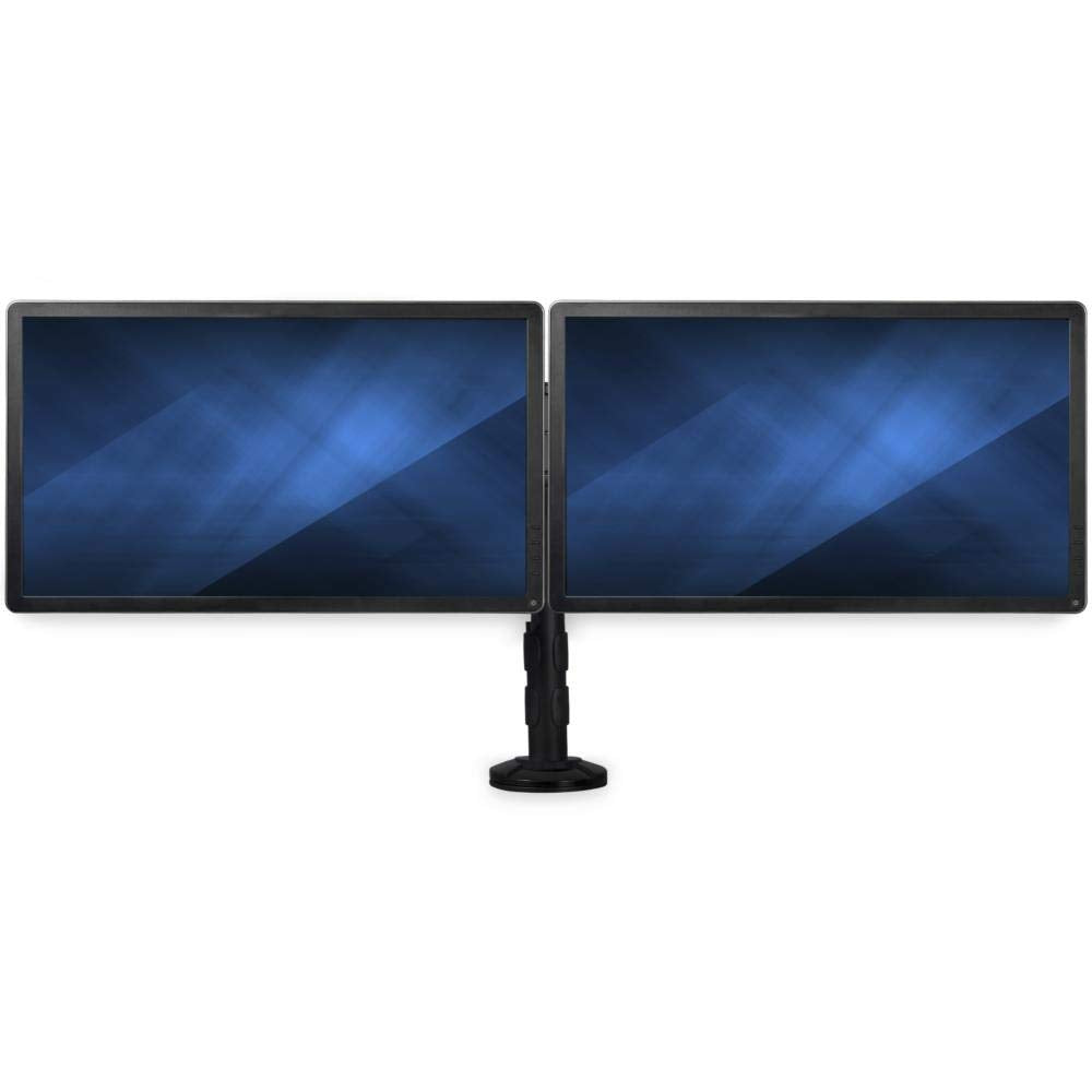 StarTech.com Deskmount Dual-Monitor Arm - for up to 27" Monitors - Low-Profile Design - Desk-Clamp or Grommet-Hole Monitor Mount (ARMBARDUOG)