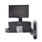Styleview Sit-Stand Combo Arm With Worksurface, Medium Cpu Holder