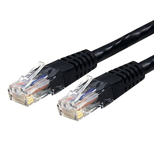 StarTech.com C6PATCH2BK Black Molded RJ45 UTP Gigabit Cat6 Patch Cable, 2-Feet