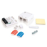 C2G / Cables to Go 03836 2-Port Cat5E Surface Mount Box