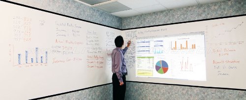 Elite Screens Insta-DE2a Series, 85-inch 1:1, Self-Adhesive Dry Erase Whiteboard Projection Screen Film, Model: IWB85SW2A