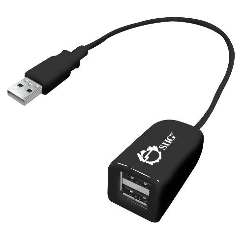 SIIG USB 2.0 Portable 2-Port Hub (JU-H20011-S1)