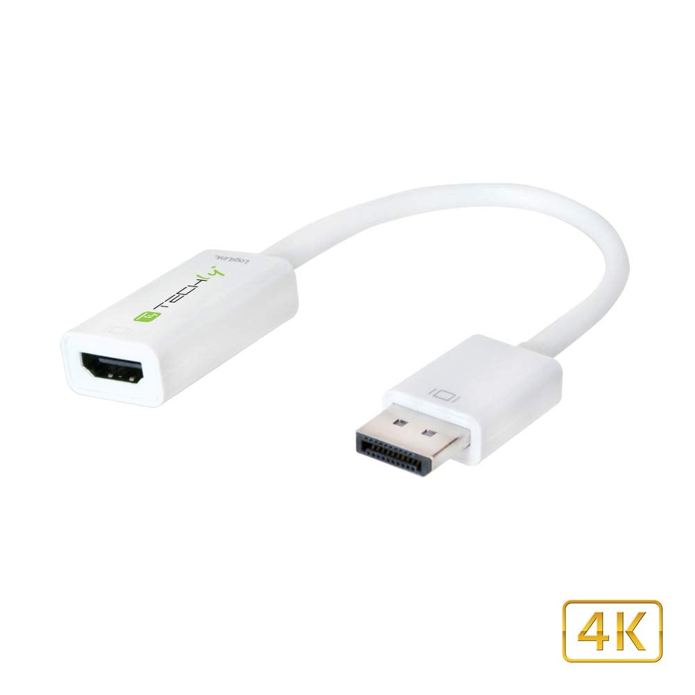 Techly IADAP DP-HDMIF2 Display Port 1.2 to Hdmi Adapter M/F, 15 cm