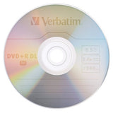 Verbatim 8.5 GB 2.4X Double Layer Recordable Disc DVD+R DL, 3-Disc Jewel Cases 95014