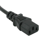 C2G 03130 18 AWG Universal Power Cord (NEMA 5-15P to IEC320C13) TAA Compliant, Black (6 Feet, 1.82 Meters)
