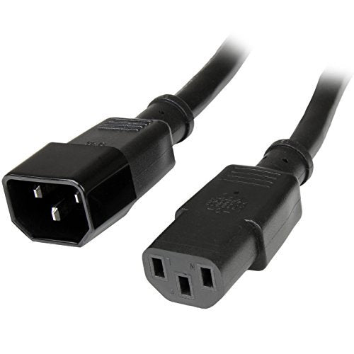 StarTech.com PXT100143 3 Feet 14AWG - C14 to C13 PDU Style Computer Power Extension Cable