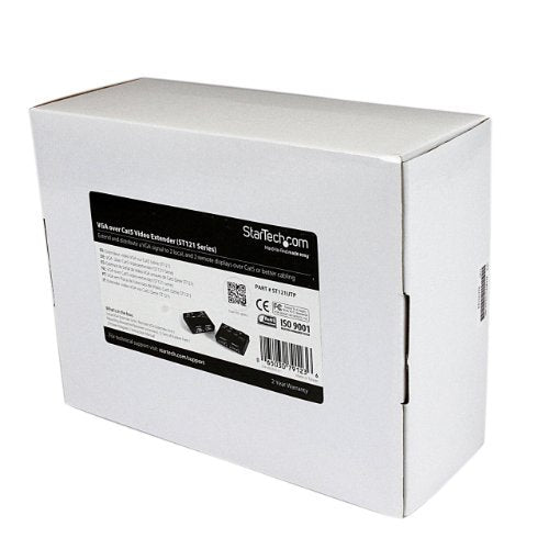 StarTech.com VGA Video Extender Over Cat5 ST121 Series - Up to 500 feet - 150m - VGA Over Cat 5 Extender - 2 Local and 2 Remote