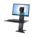 Ergotron 33-415-085 WorkFit-SR Sit-Stand Workstation, Black