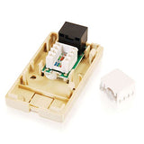 C2G 03834 1-Port Cat5e Surface Mount Box, Ivory