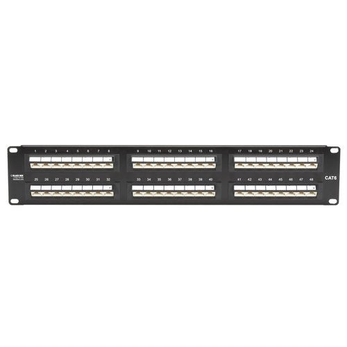 Black Box JPM624-45ANG-U CAT6 Angled-Port Patch Panel