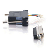 C2G 02937 RJ45 to DB25 Male Modular Adapter, Black