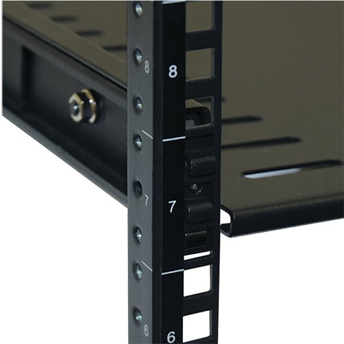 TRIPP LITE 4-Post Rack Enclosure Fixed Heavy Duty Toolless Mount Shelf