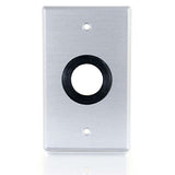 C2G 40488 1 Inch Grommet Cable Pass Through Single Gang Wall Plate, Aluminum