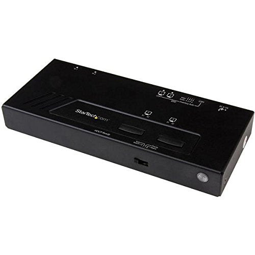 StarTech.com 2x2 HDMI Matrix Switch - 4K UltraHD HDMI Switch with Fast Switching, Auto-Sensing and Serial Control (VS222HD4K)