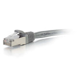C2G 00971 Cat6a Cable - Snagless Shielded Ethernet Network Patch Cable, Gray (6 Inches)