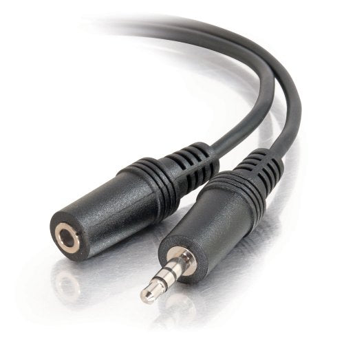 Audio Cable - 3.5mm Stereo - Male - 3.5mm Stereo - Female - 50 Feet - Black - Sh