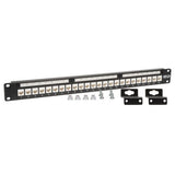 24port Cat6/Cat5e Low Profile Wallmount Patch Panel 1u Taa Gsa