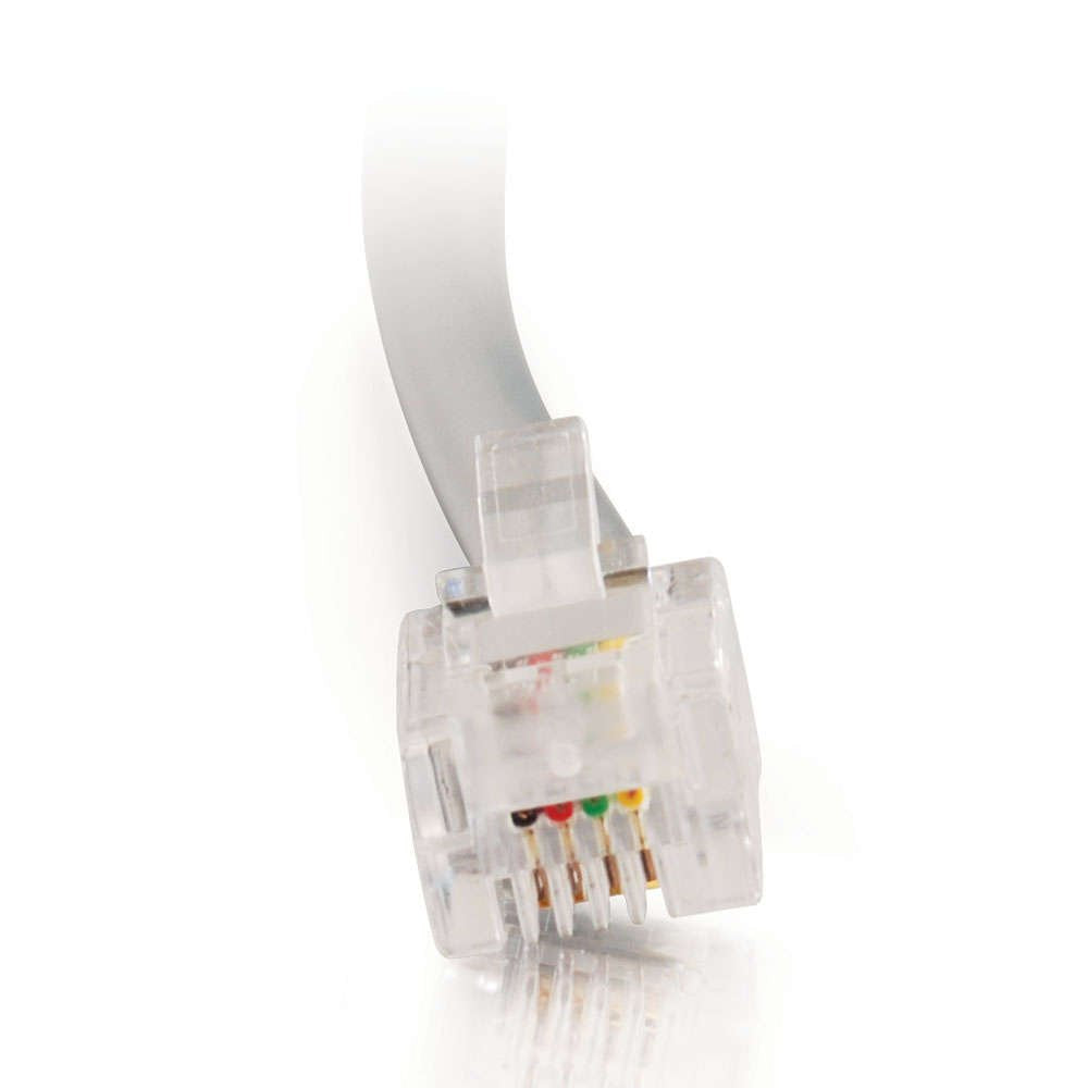 C2G 09594 RJ11 Modular Telephone Cable, Gray (75 Feet, 22.86 Meters)