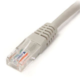 StarTech.com Cat5e Ethernet Cable - 7 ft - Gray - Patch Cable - Molded Cat5e Cable - Short Network Cable - Ethernet Cord - Cat 5e Cable - 7ft (M45PATCH7GR)