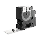 DYMO Rhino Heat Shrink Tube, Black Type on White, 1-Inch (1805443)