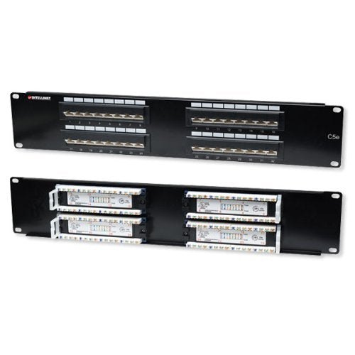 32 Port Cat5e Angled Patch Panel - 2u