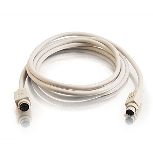 C2G 02715 PS/2 M/F Keyboard/Mouse Extension Cable, Beige (6 Feet, 1.82 Meters)