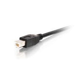 C2G 38989 USB Active Cable - USB 2.0 A Male to B Male Active Cable for Printers and Scanners, Center Booster Format, Black (25 Feet, 7.62 Meters)