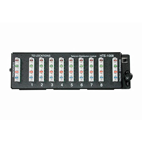 C2G 37006 8-Port 110 IDC Telephone Module, Black