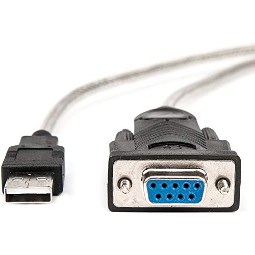 5ft 1 Port USB to Null Modem RS232 DB9 Serial DCE Adapter Cable with FTDI