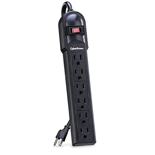 CyberPower CSB6012 Surge Protector 6-Outlets 12-Ft Cord 1200 Joules