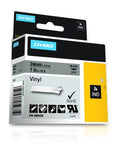 Dymo Rhino Tape Vinyl Label Cassette, 1-Inch 24mm, Gray (1805425)