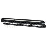 Tripp Lite 24-Port 1U Rackmount Cat5e 110 Patch Panel 568B, RJ45 Ethernet(N052-024)