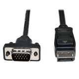 Tripp LITE DisplayPort to VGA Cable Latches to HD-15 Adapter M/M 10-Feet 10ft
